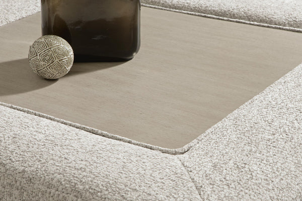 Ashbourne Estate - Oversized Accent Ottoman - Snowstone