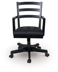 Wildenauer - Home Office Swivel Desk Chair - Brown / Black