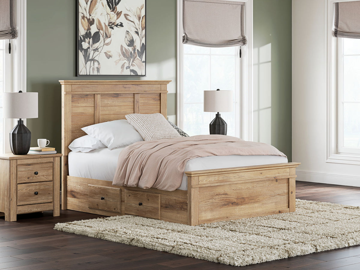 Makidern - Panel Storage Bed