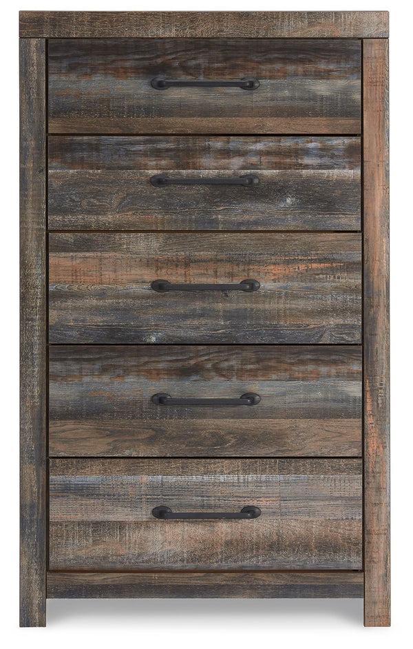 Drystan - Five Drawer Chest - Brown / Beige