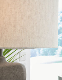 Danacy - Paper Table Lamp - Distressed Black