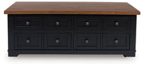 Wildenauer - Lift Top Cocktail Table - Brown / Black