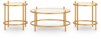 Pearlox - Occasional Table Set (Set of 3) - Gold