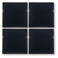 Dallbourne - Wall Art Set (Set of 4) - White / Gold Finish