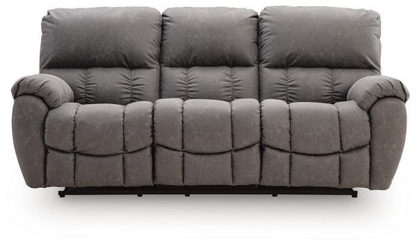 Bakerstein - Power Reclining Sofa With Adjustable Headrest - Galaxy