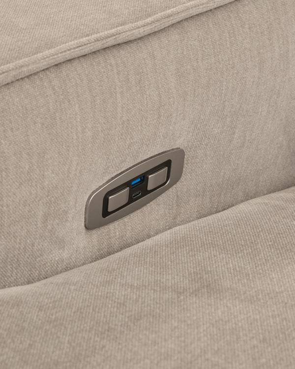 Carceri - 5-Piece Power Sectional Reclining Sofa - Cashmere