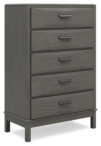 Mazing - Five Drawer Chest - Gray