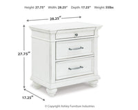 Kanwyn - Three Drawer Night Stand - Whitewash