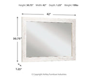 Paxberry - Bedroom Accent Mirror - Whitewash
