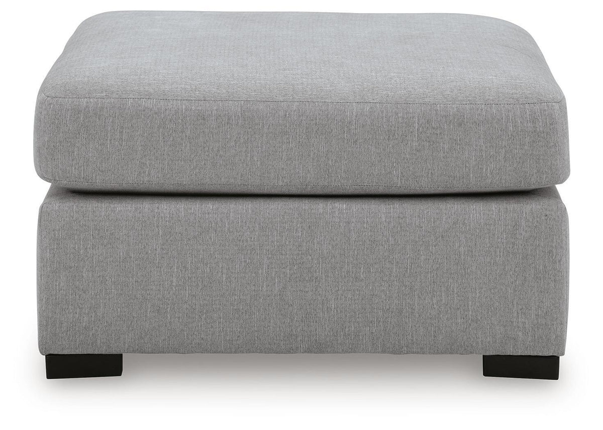 Lakepoint - Oversized Accent Ottoman - Nickel