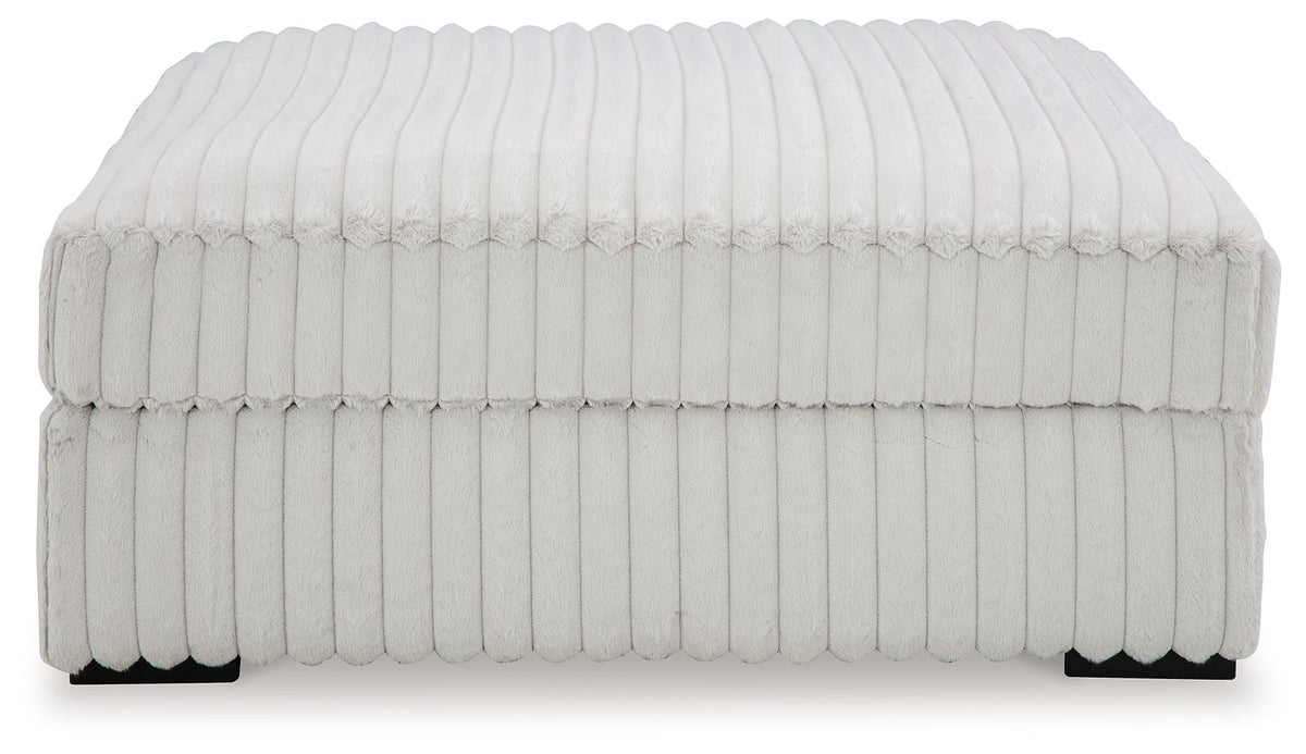 Stupendous - Oversized Accent Ottoman - Alloy