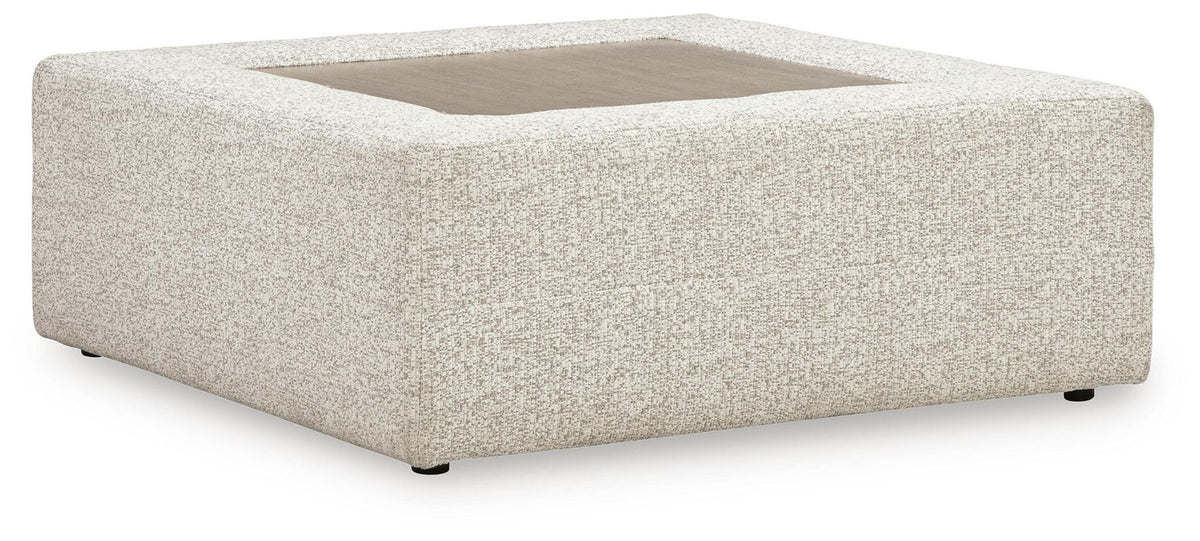 Ashbourne Estate - Oversized Accent Ottoman - Snowstone