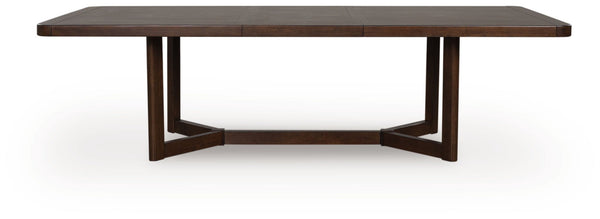 Dilenno - Rectangular Dining Room Extension Table - Dark Brown