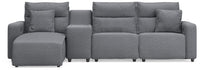 Modmax II - Reclining Sectional - Salt And Pepper
