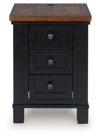 Wildenauer - Chair Side End Table - Brown / Black