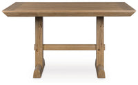 Ridgester - Rectangular Dining Room Counter Table - Light Brown