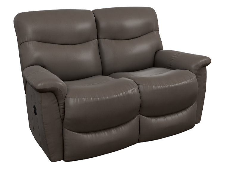James Reclining Leather Loveseat - Walnut 448521-LB152078