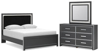 Zuraleus - Upholstered Panel Platform Bedroom Set - Schleider Furniture & Mattress Company 