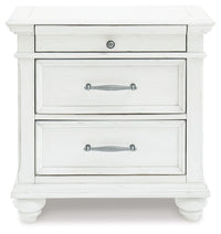 Kanwyn - Three Drawer Night Stand - Whitewash