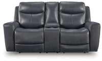 Bexhurst - Power Reclining Loveseat With Console / Adjustable Headrest