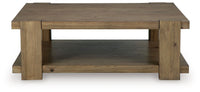 Flangren - Rectangular Cocktail Table - Light Brown