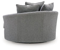 Creston Heights - Oversized Swivel Accent Chair - Smolder