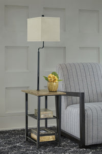 Shianne - Metal Tray Lamp  - Black