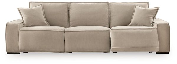 Carceri - 3-Piece Power Sectional Reclining Sofa With Armless Power Recliner - Cashmere
