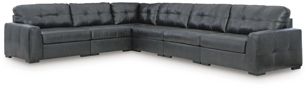 Brindley Pier - 6-Piece Sectional - Fog - Schleider Furniture & Mattress Company 