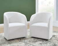Rowanbeck - Dining Upholstered Arm Chair (Set of 2) - Ivory