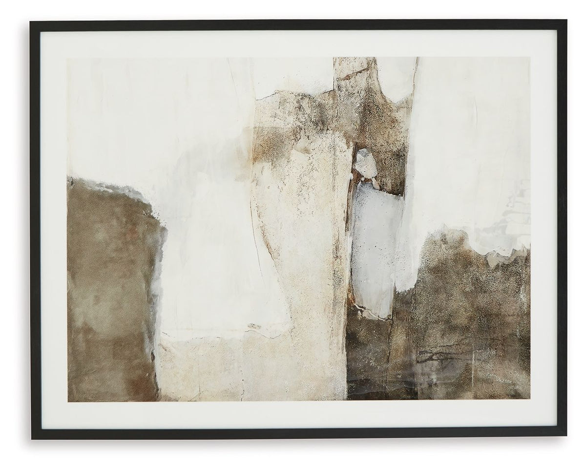 Aldricton - Wall Art - Brown / White