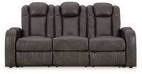 Fyne-dyme - Power Reclining Sofa With Adj Headrest