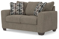 Triston-Peaks - Loveseat - Suede