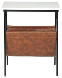 Etanbury - Accent Table - Brown / Black / White