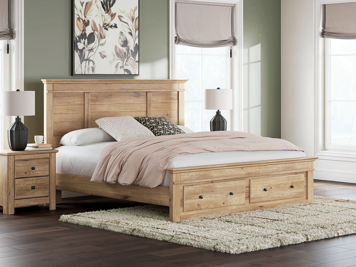 Makidern - Panel Storage Bed