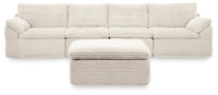 Fannin - 4-Piece Sectional With Ottoman - Ivory
