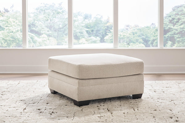 Mandi Point - Oversized Accent Ottoman - Marble
