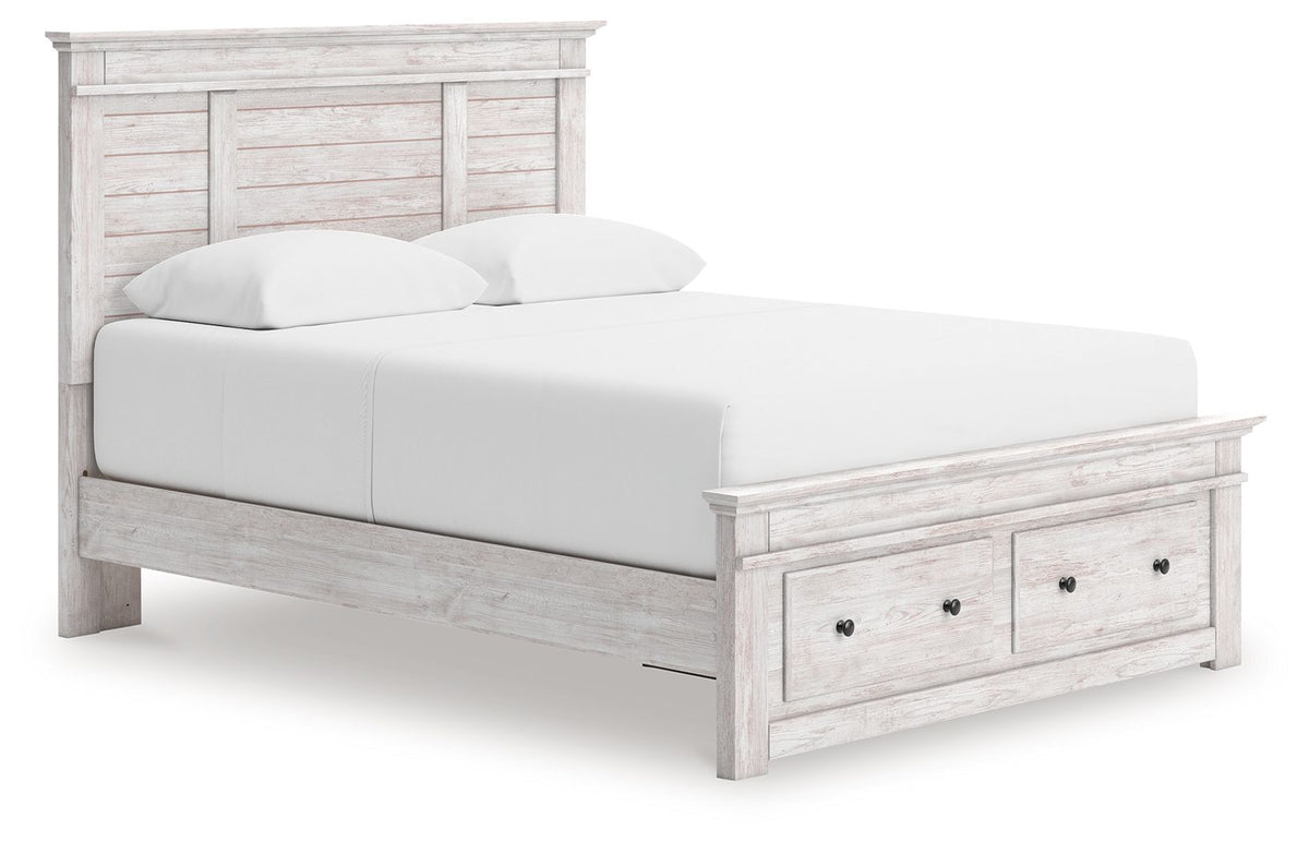 Makidern - Panel Storage Bed