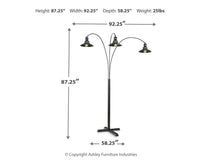 Sheriel - Metal Arc Lamp  - Black