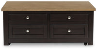 Drazmine - Lift Top Cocktail Table - Brown