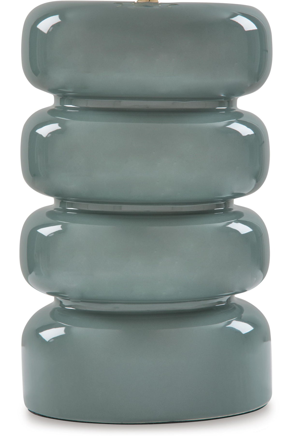 Clayard - Ceramic Table Lamp - Gray Blue - Schleider Furniture & Mattress Company 