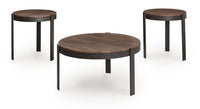 Horizon Hills - Occasional Table Set (Set of 3) - Brown / Black