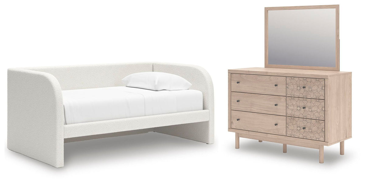 Arloster - Upholstered Day Bed Set - Schleider Furniture & Mattress Company 