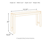 Torjin - Long Counter Table - Dark Brown