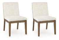 Marxmore - Dining Upholstered Side Chair (Set of 2) - Beige / Brown