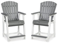Transville - Barstool (Set of 2) - Gray / White