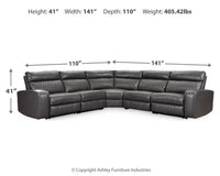 Samperstone - Power Reclining Sectional