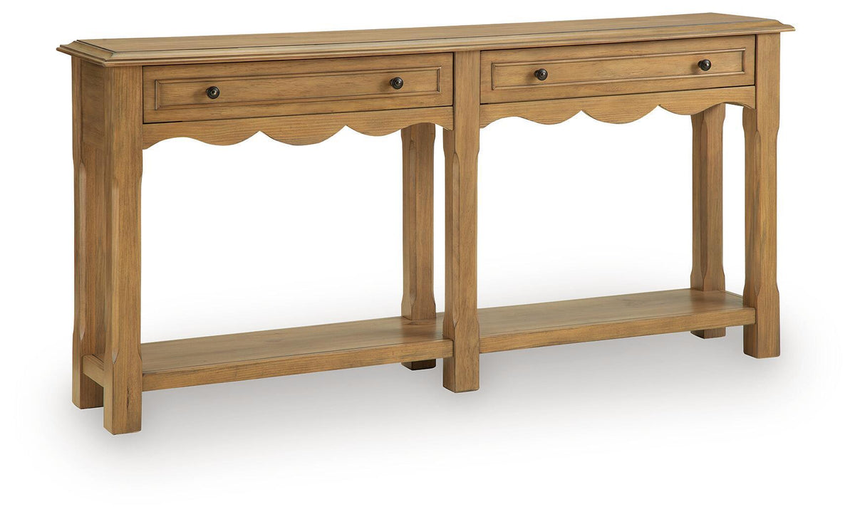 Whitmund - Console Sofa Table - Light Brown