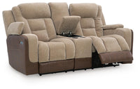 Mixed Motion - Power Reclining Loveseat With Console / Adjustable Headrest