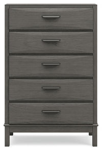 Mazing - Five Drawer Chest - Gray